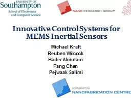 Innovative Control Systems for MEMS Inertial Sensors