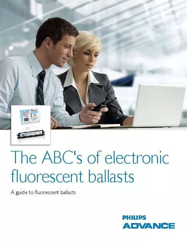 The ABC's of electronic uorescent ballastsA guide to uorescent balla