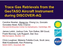 Trace Gas Retrievals from the