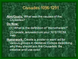 Crusades 1096-1291