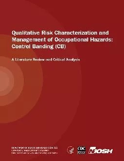 Qualitative Risk Characterization and