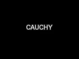 CAUCHY