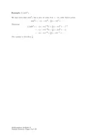 Worked Example Calculating Residues Example z By expanding as a Taylor series we see that