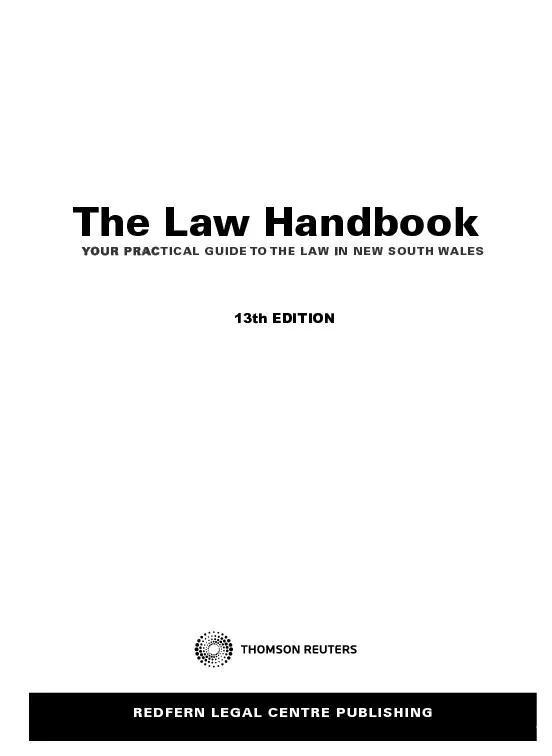 The Law Handbook