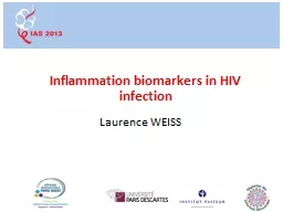 Inflammation biomarkers in HIV infection