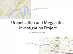 Urbanisation and Megacities Investigation Project
