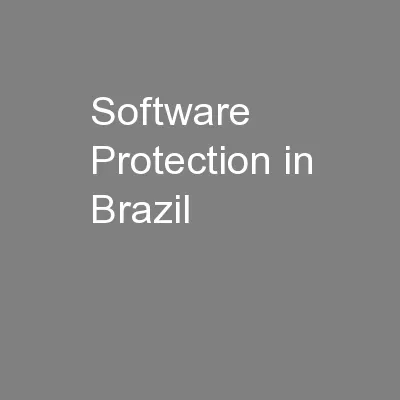 Software Protection in Brazil