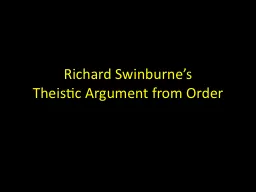 Richard Swinburne’s