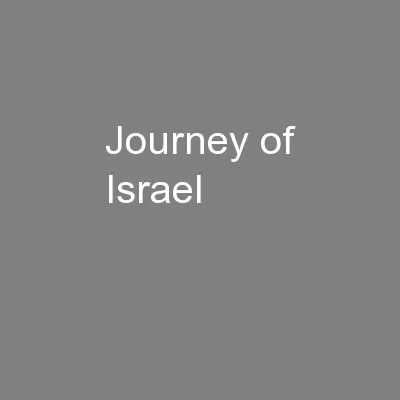 Journey of Israel