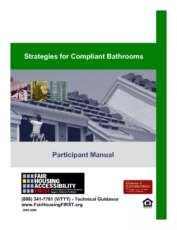 Strategies for Compliant BathroomsParticipant ManualParticipant Manual