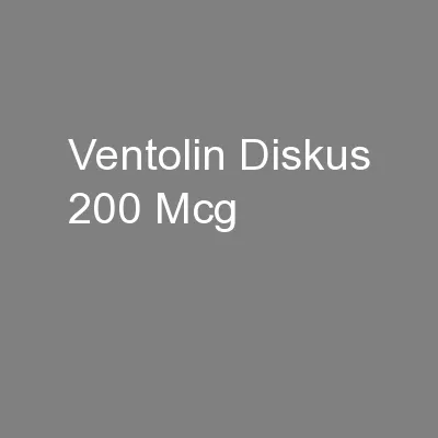 Ventolin Diskus 200 Mcg