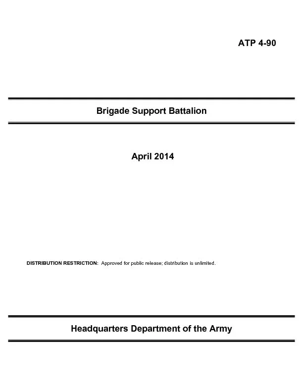 ATP 4-90  Brigade Support Battalion