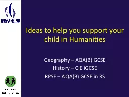 Ideas to help you support your child in Humanities