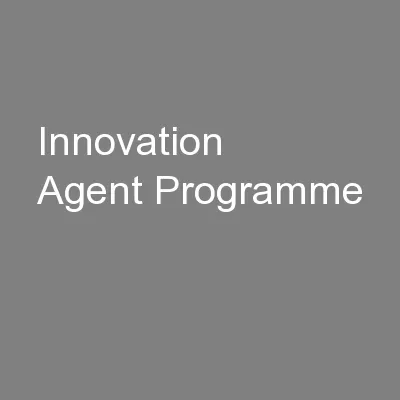 Innovation Agent Programme