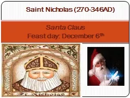 Saint Nicholas (270-346AD)