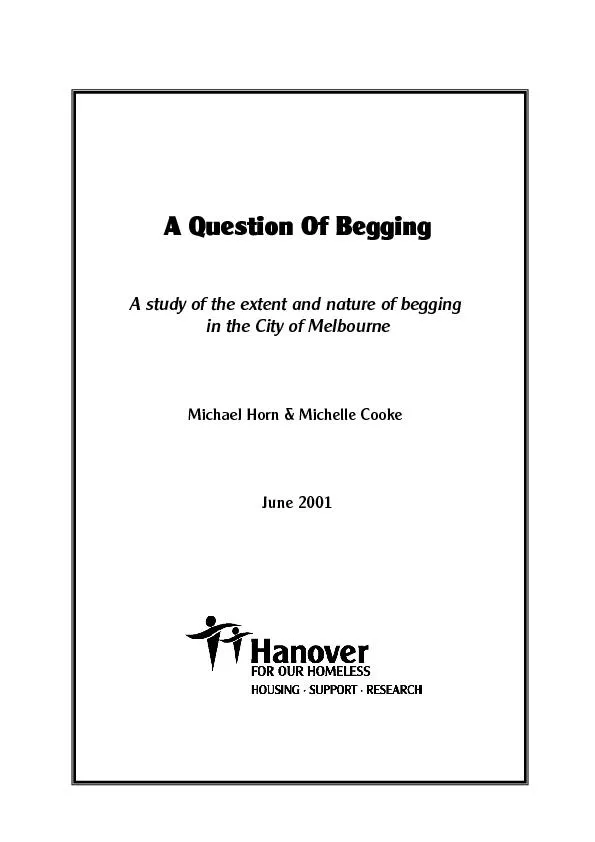 A Question Of Begging