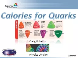 Calories for Quarks
