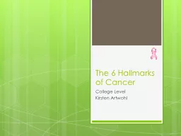 The 6 Hallmarks of Cancer