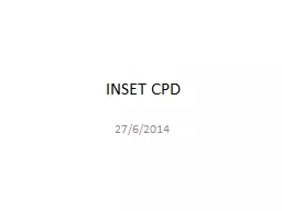 INSET CPD