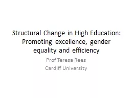 Structural Change in High Education: