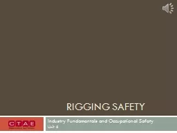 Rigging Safety