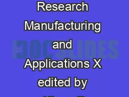LightEmitting Diodes Research Manufacturing and Applications X edited by Klaus P