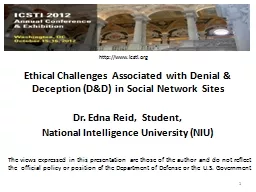 Ethical Challenges Associated with Denial & Deception (