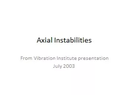 Axial Instabilities