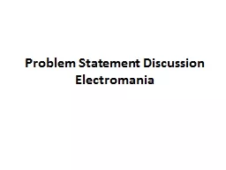 Problem Statement Discussion