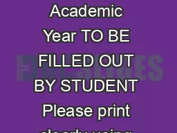 Cal Grant GPA Verication Form For  Academic Year TO BE FILLED OUT BY STUDENT Please print