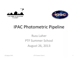 IPAC Photometric Pipeline