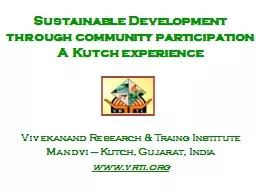 Sustainable Development through community participation