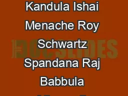 Calendaring for Wide Area Networks Srikanth Kandula Ishai Menache Roy Schwartz Spandana