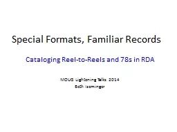 Special Formats, Familiar Records