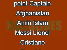 FIFA Ballon dOr  Vote Country Name First  points Second  points Third  point Captain Afghanistan