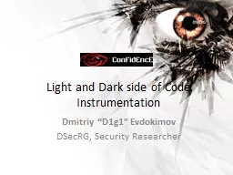 Light and Dark side of Code Instrumentation