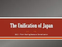 The Unification of Japan