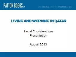 Living and Working in Qatar
