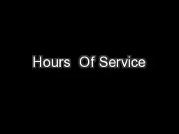 Hours  Of Service