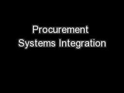 Procurement Systems Integration