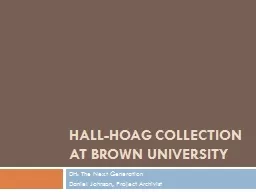 Hall-Hoag Collection at Brown University