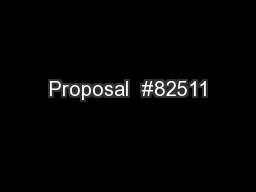 Proposal  #82511
