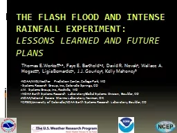 The Flash Flood and Intense Rainfall Experiment: