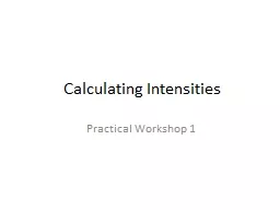 Calculating Intensities