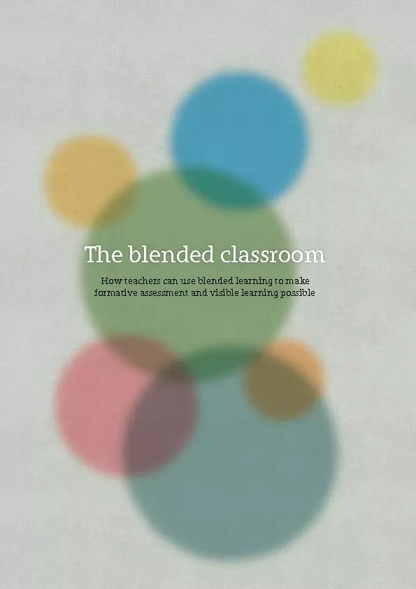How teachers can use blended learning to make formative assessment and