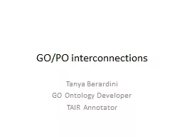 GO/PO interconnections