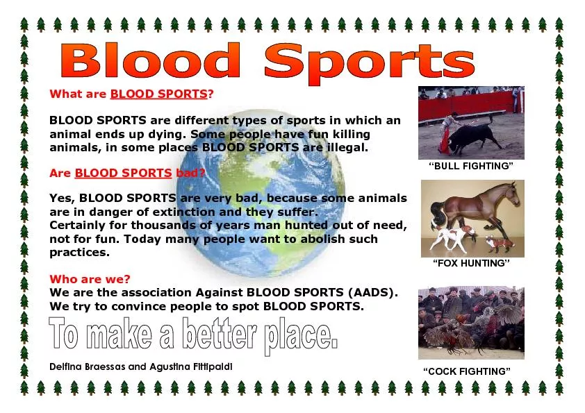 BLOOD SPORTS