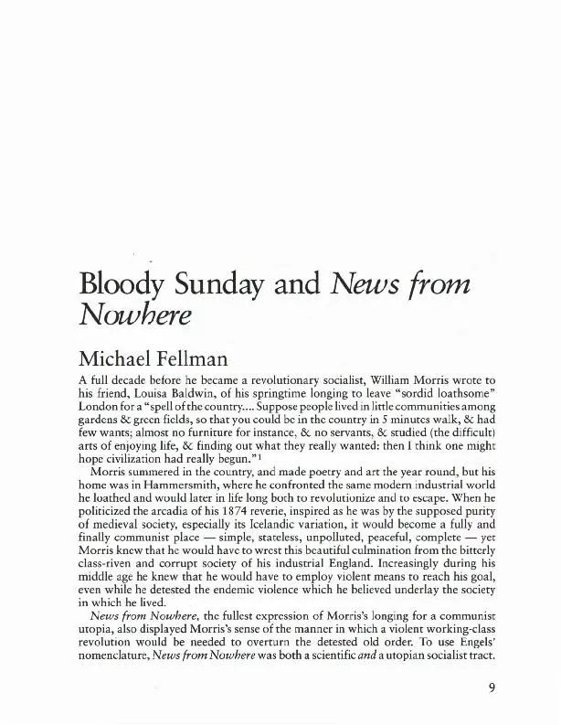 BloodySundayandNewsfromNowhereMichaelFellmanAfulldecadebeforehebecamea