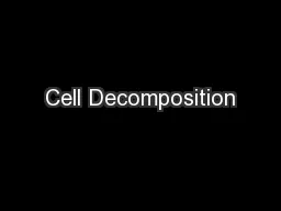 Cell Decomposition