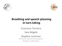 Breathing and speech planning
